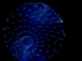 蓝色灯光点点flash动画